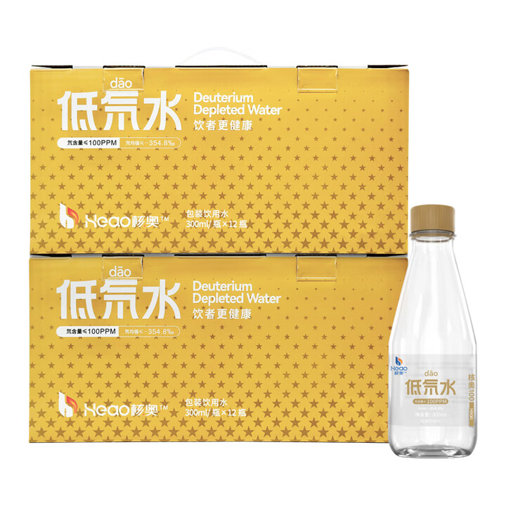 核奥低氘水300ml 氘含量100ppm