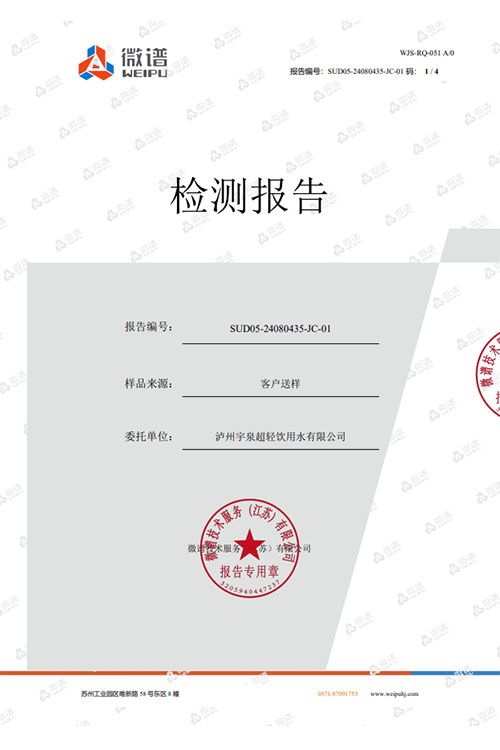 小分子团检测报告