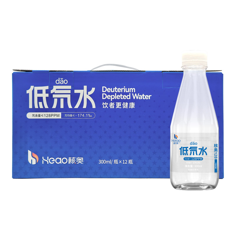 核奥低氘水300ml 氘含量128ppm