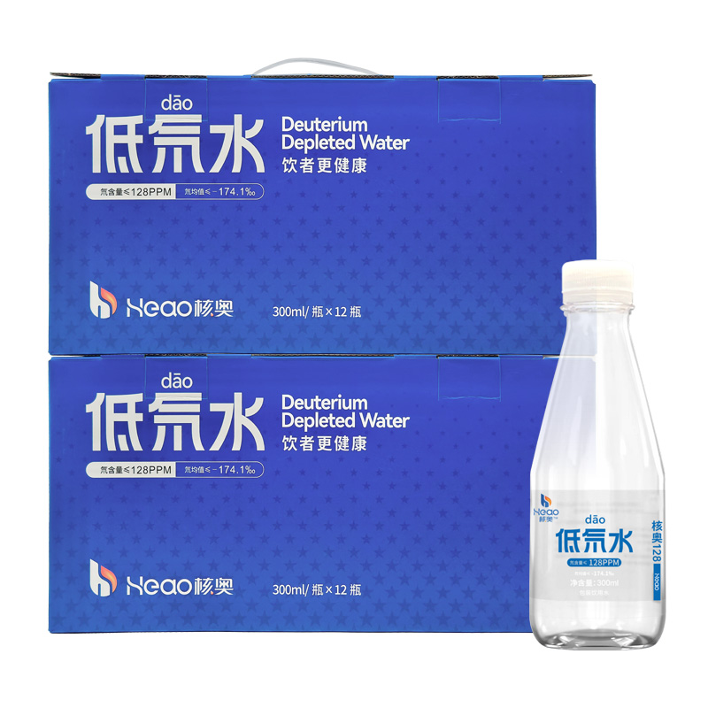 核奥低氘水300ml 氘含量128ppm