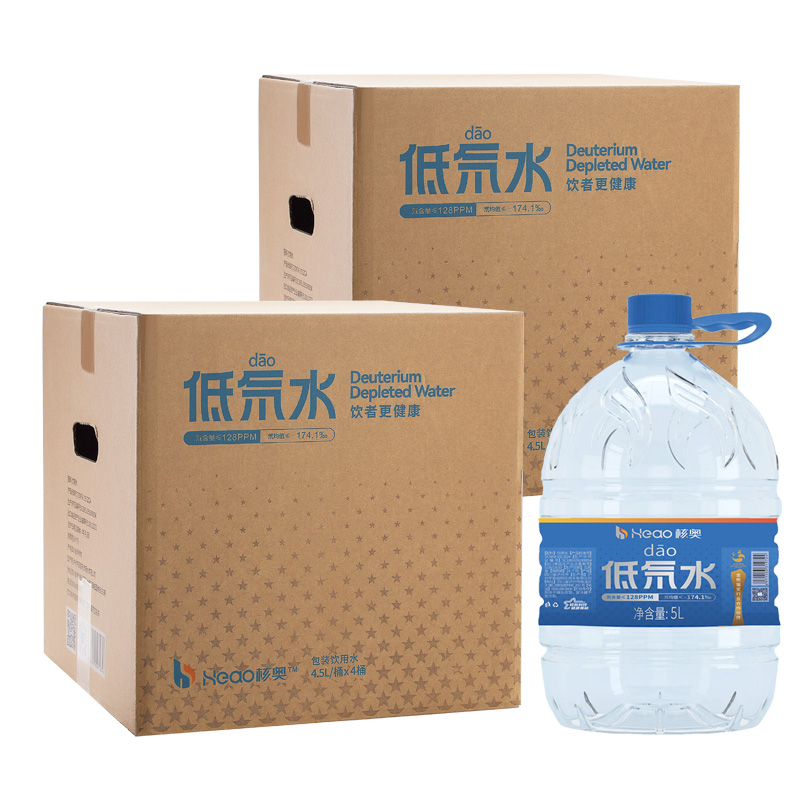 核奥低氘水5L/桶 氘含量128ppm