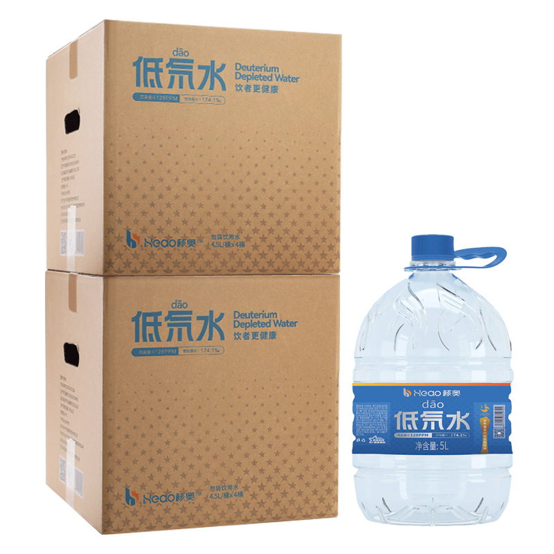 核奥低氘水5L/桶 氘含量128ppm